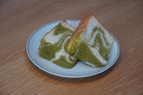 Japanese-inspired Artisan Chiffon Cake (Matcha Marble)