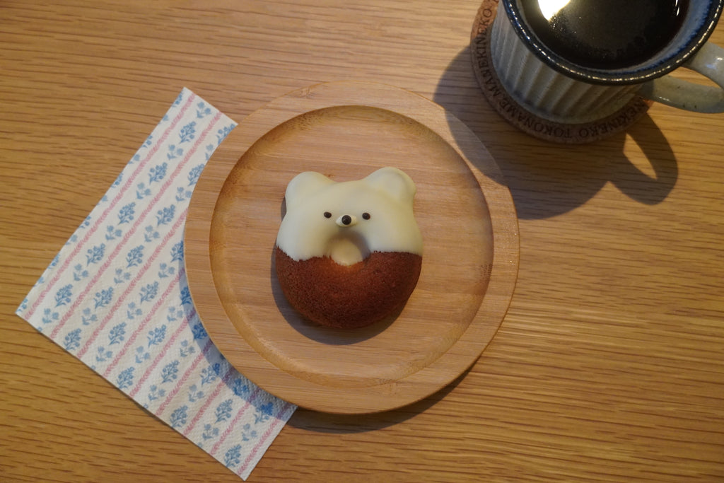 White Little Bear Baked Doughnut