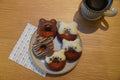 Little Cat & Bear Baked Doughnut Box (5pcs)