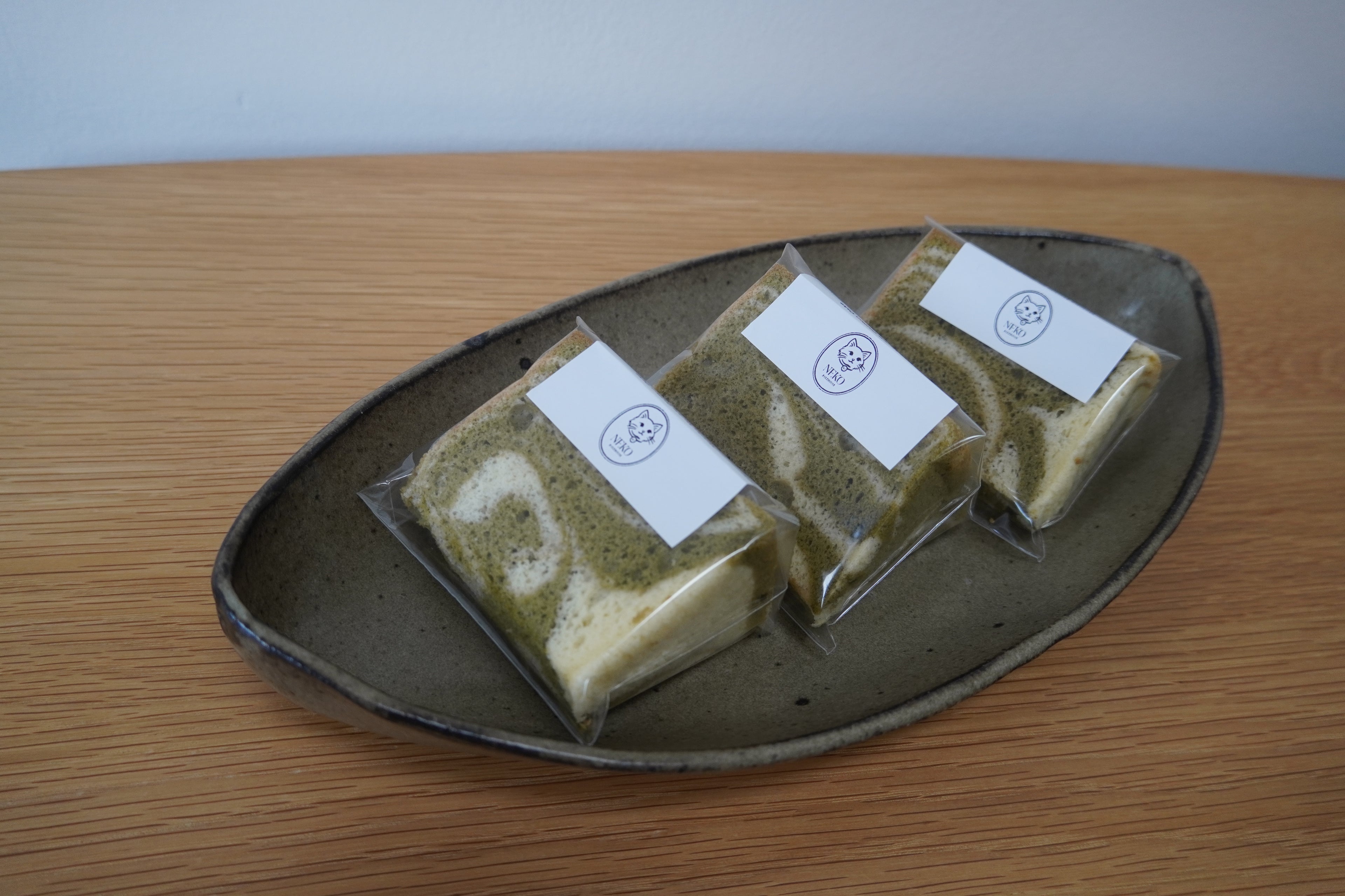 Japanese-inspired Artisan Chiffon Cake (Matcha Marble) (3 pcs)