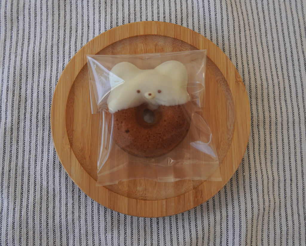 White Little Bear Baked Doughnut